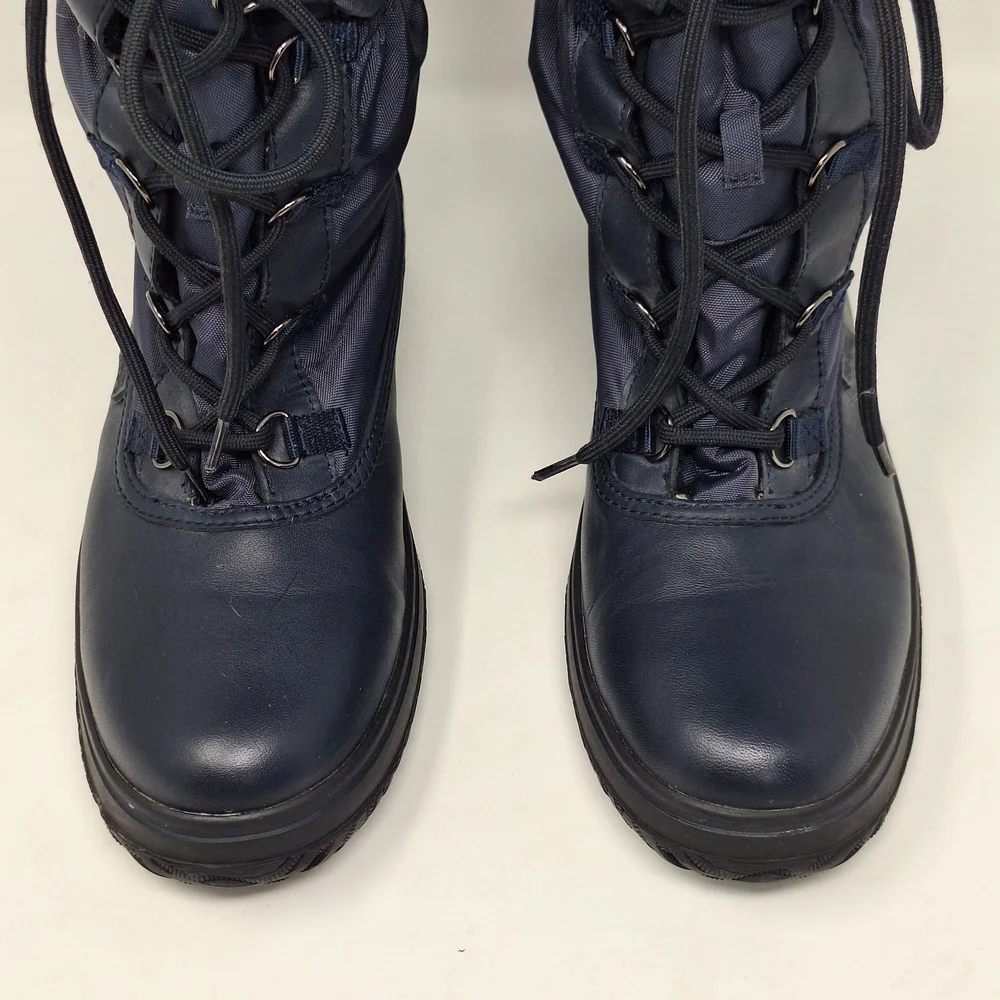 Coach Navy Winter Boots Teddy Bear Lining A9177 Sage